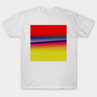 red yellow blue texture art T-Shirt